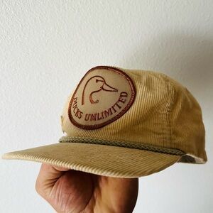 Vintage Corduroy Ducks Unlimited Hat